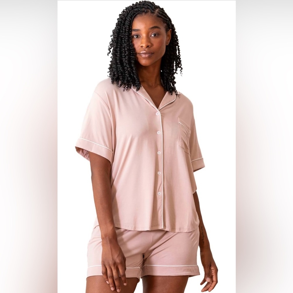 Cozy Earth Women's Short Sleeve Pajama Set